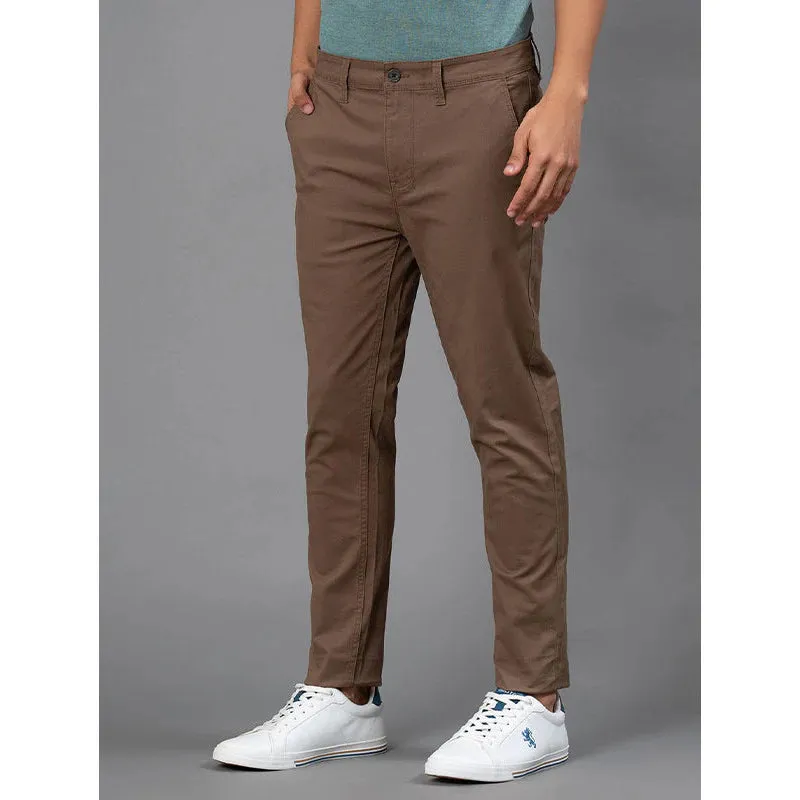 RedTape Tan Cotton Joggers for Men | Casual Joggers for Men