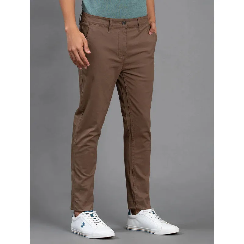 RedTape Tan Cotton Joggers for Men | Casual Joggers for Men