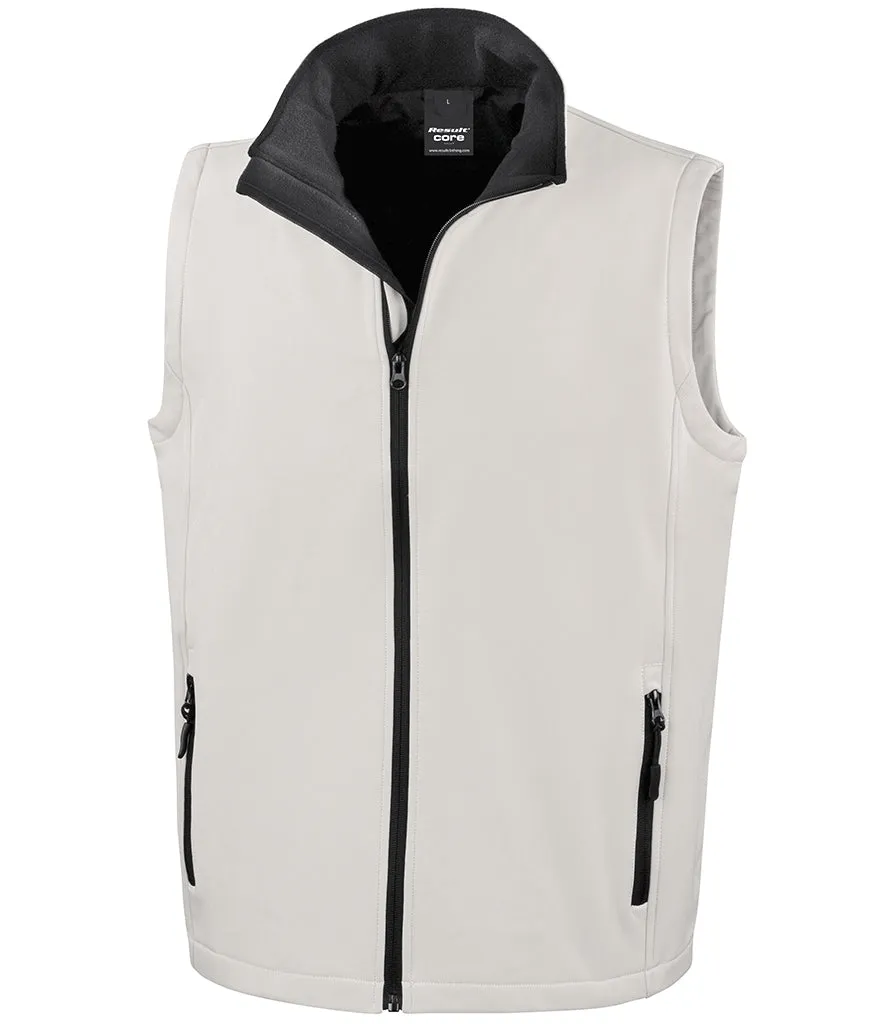 Result Core Printable Soft Shell Bodywarmer