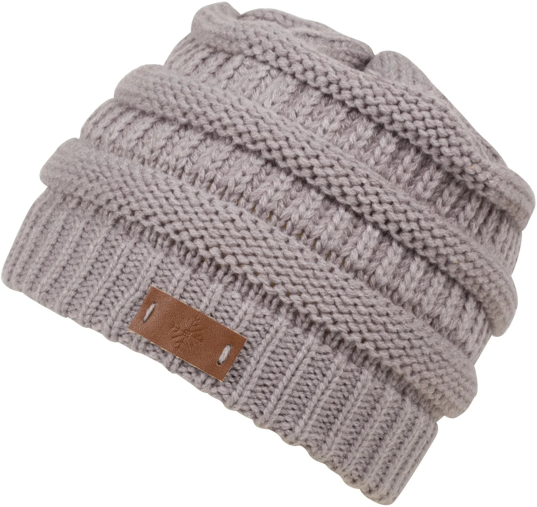 Sakkas Beehive Cable Knit Modern Beanie