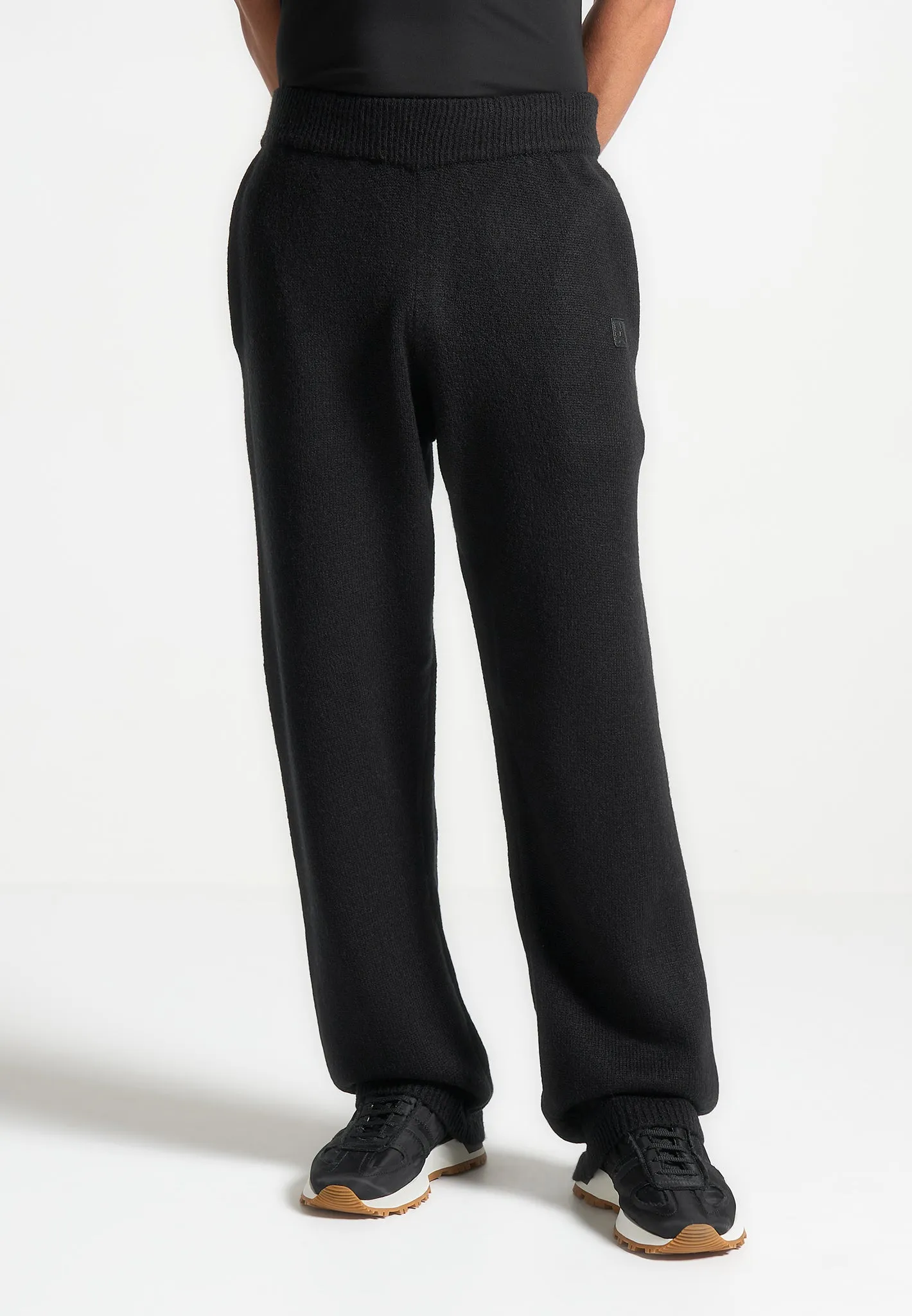 Signature Mohair-Blend Joggers - Black