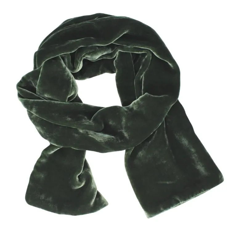 Silk Velvet Oblong Scarf