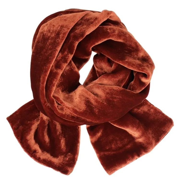 Silk Velvet Oblong Scarf