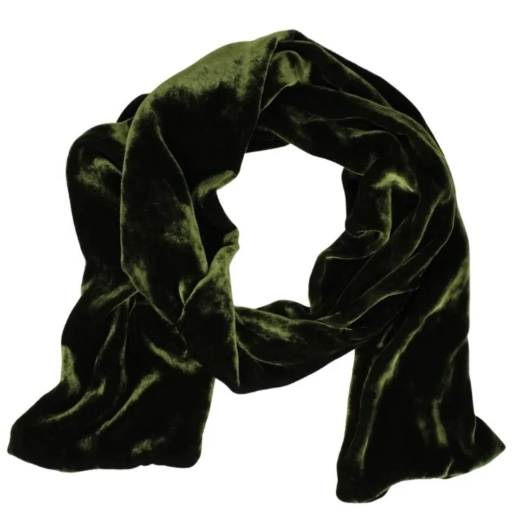 Silk Velvet Oblong Scarf