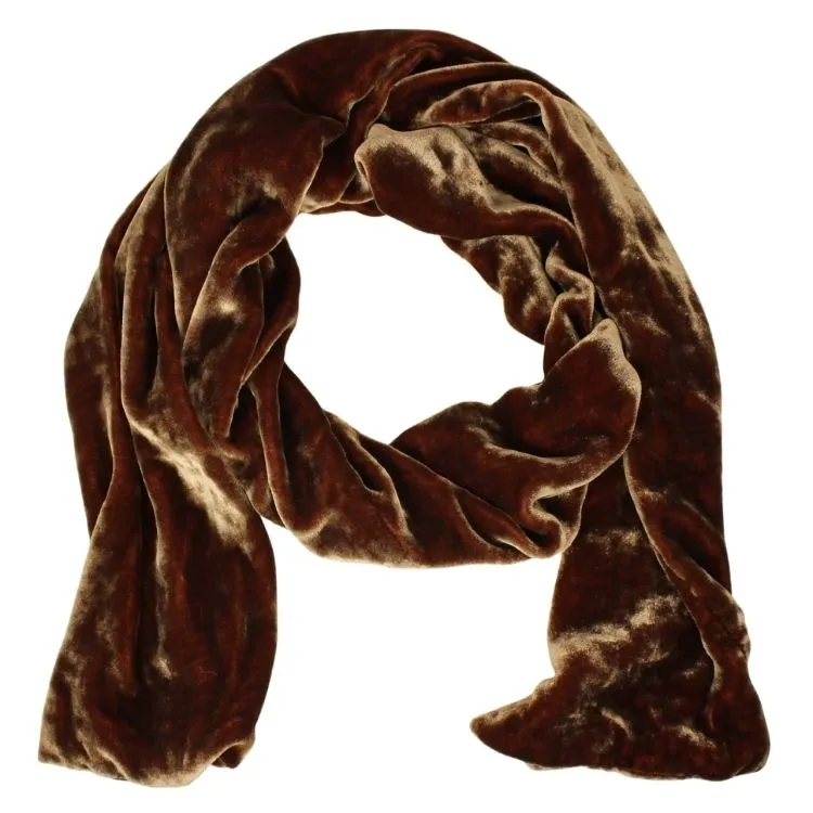 Silk Velvet Oblong Scarf