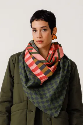 SKFK Print Square Scarf WSC00373