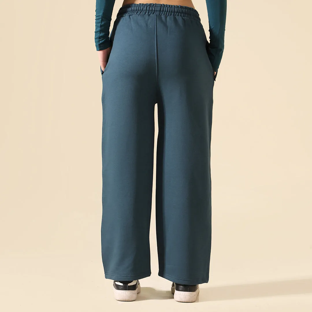 Teal Relax Fit Fleece Unisex Trouser