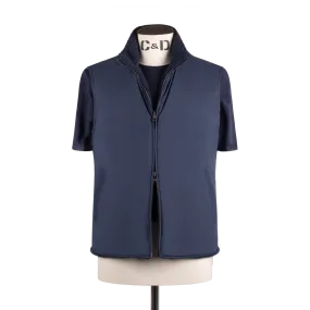 Technical Zip Gilet in Navy