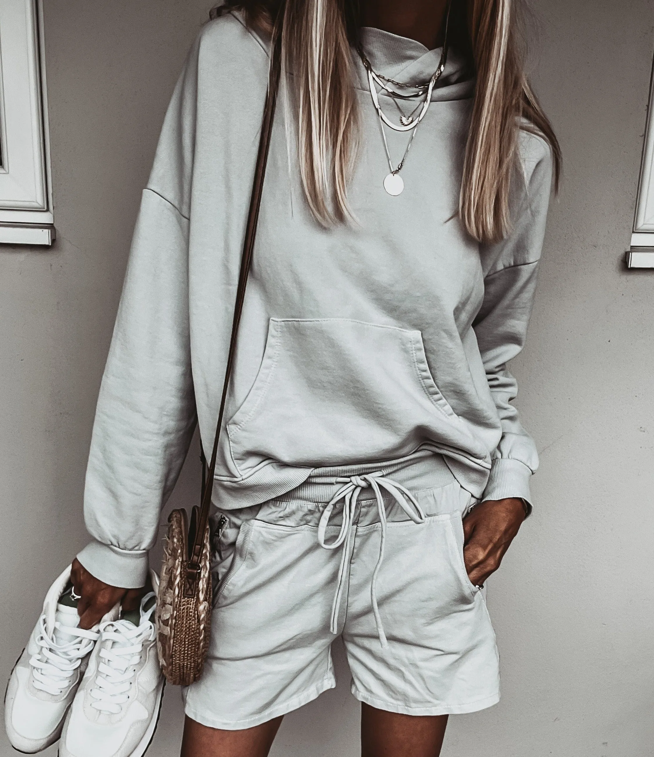 ULTIMATE LIGHT GREY ultimate super slouchy relaxed hoody *NEW*