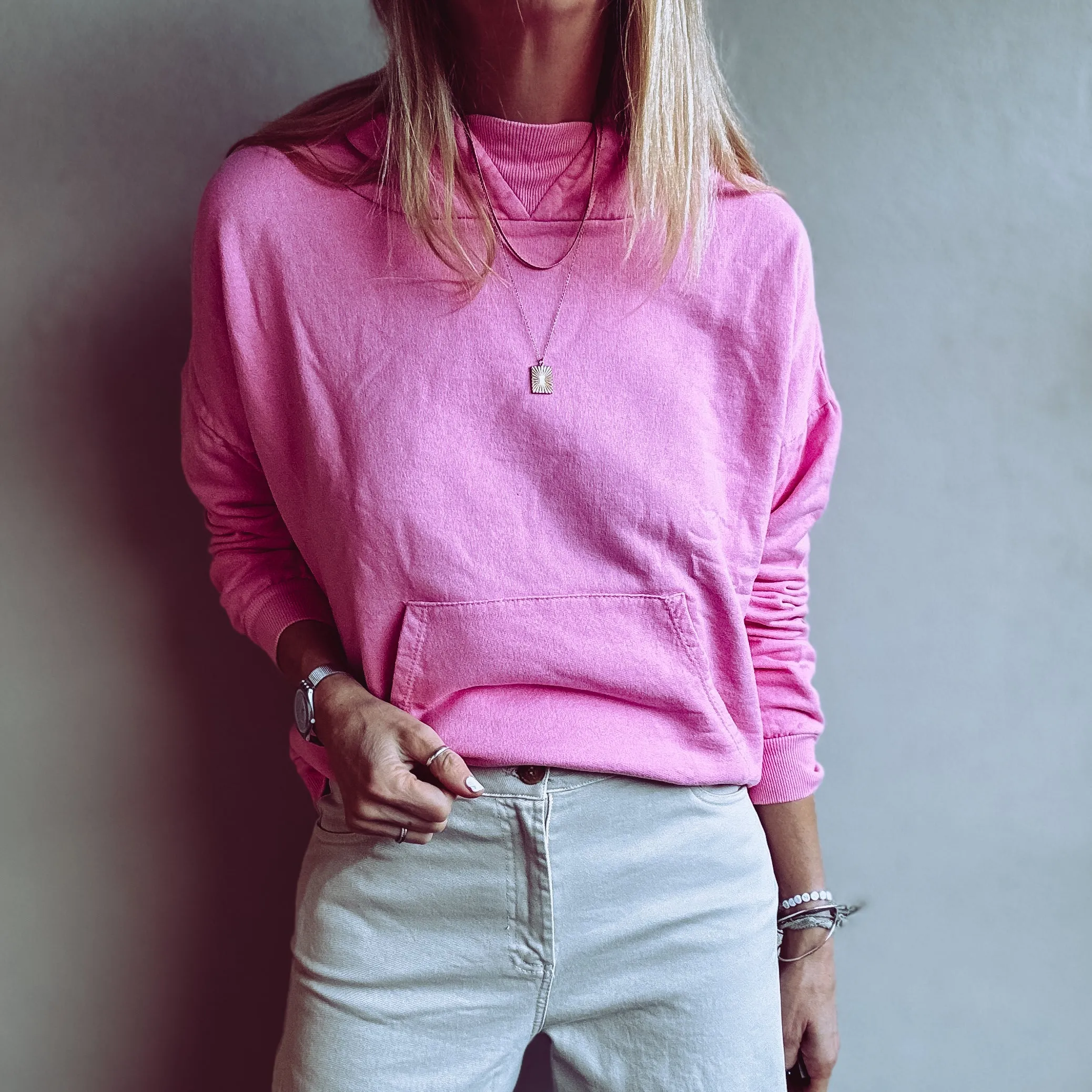 ULTIMATE PINK super slouchy relaxed hoody *NEW*