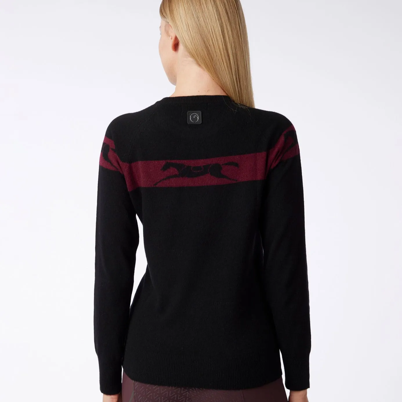 Vestrum Linz Knitted Sweater - Black/Ruby Wine