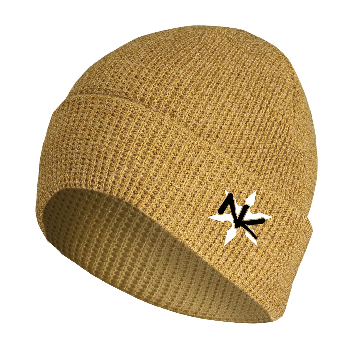 Waffle Knit Cuff Beanie ©