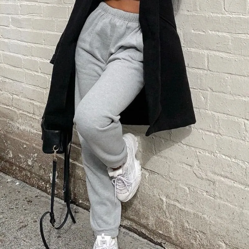 Wide Leg High Waist Joggers