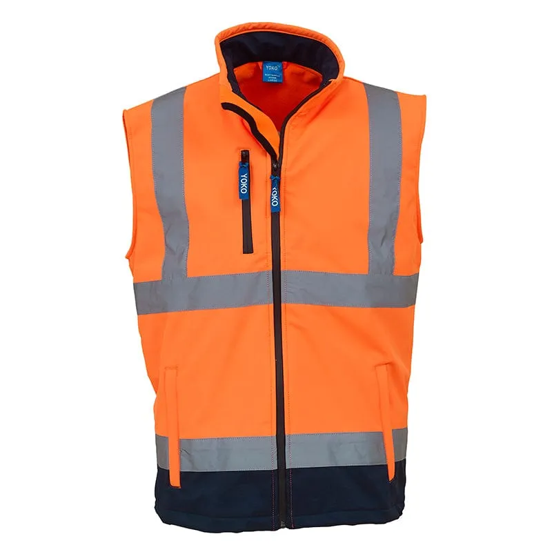 Yoko Hi Vis Softshell Premium Waterproof Gilet