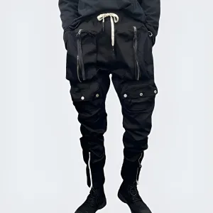 Zipper Techwear Jogger Pants